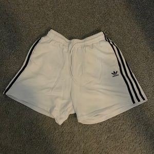 White adidas shorts
